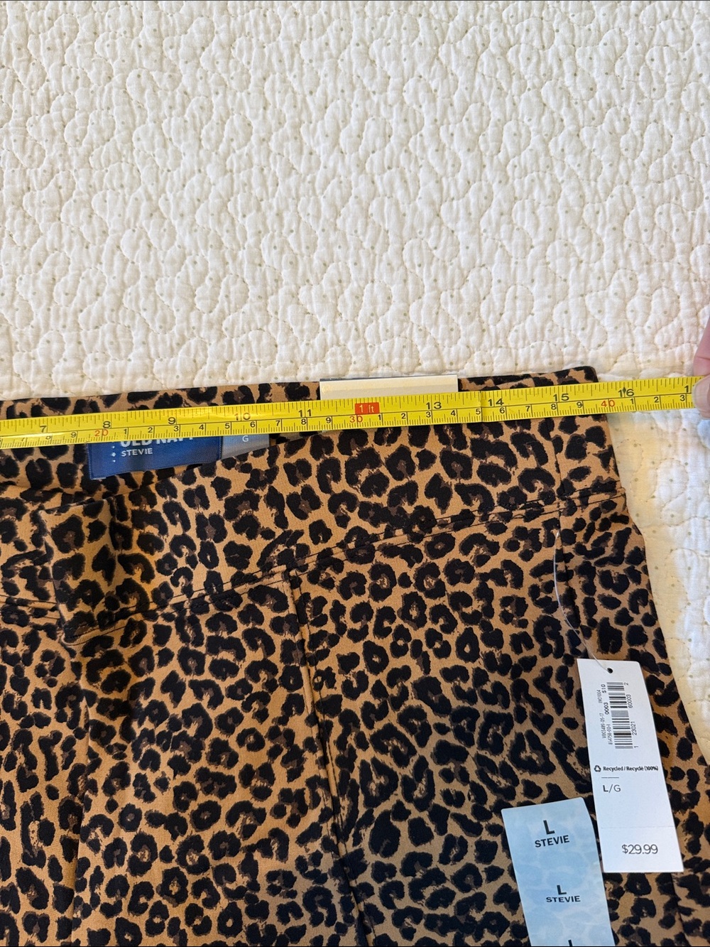 Old Navy Women’s Leopard Print Leggings - Brown & Black - Picture 5 of 7